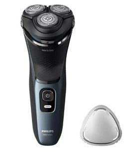 Бритва електр. Philips роторна Series 3000, бритв.головок-3, Li-Ion, сух.+волог., тример, синій