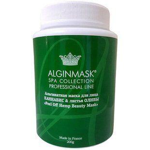 Альгинатная маска для лица с Канабисом и Оливой Alginmask Peel Off Hemp Beauty Mask, 200 г