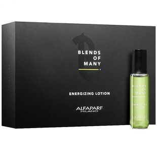 Укрепляющий лосьон для мужчин против выпадения волос Alfaparf Blends Of Many Energizing Lotion, 120 мл (12*10 мл)