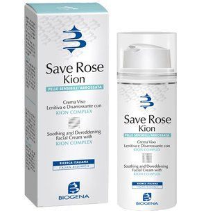 Успокаивающий крем для кожи с покраснениями и куперозом Biogena Save Rose Kion Сream SPF-10, 50 мл