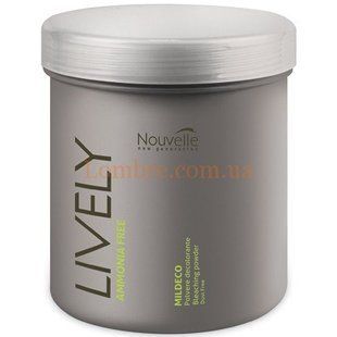 Осветляющая пудра для волос без аммиака Nouvelle Lively Mildeco Bleaching Powder Ammonia Free, 500 г